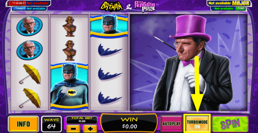 Batman And The Penguin Prize Turbo Mode