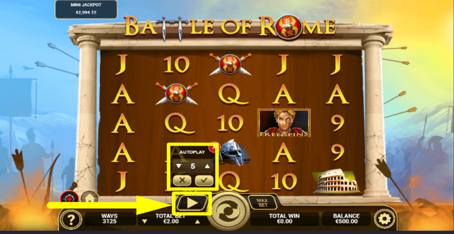 Battle Of Rome Autoplay Feature