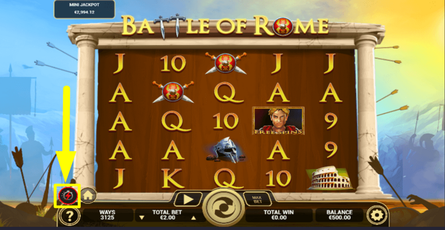 Battle Of Rome Rapid Play Feature