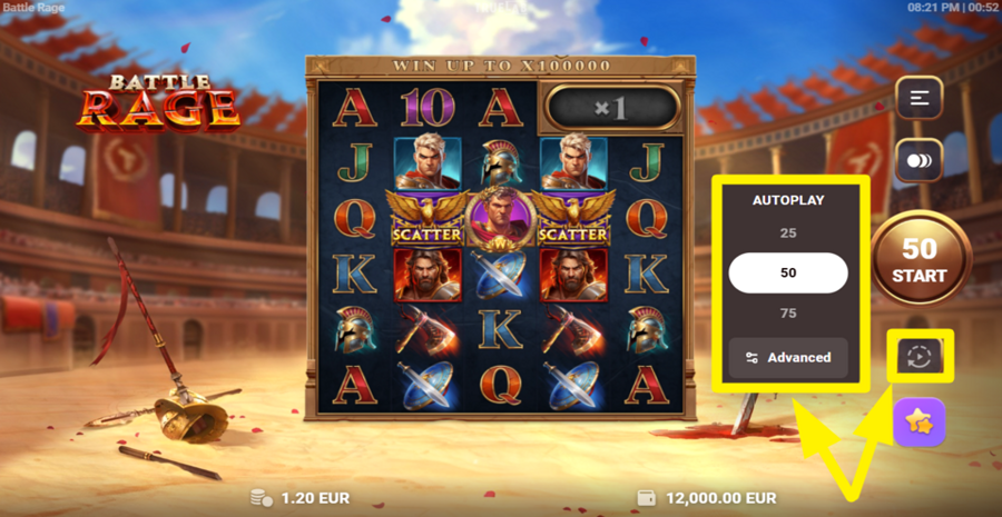 Battle Rage Autoplay