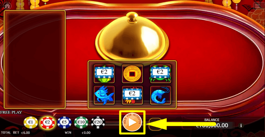 Bau Cua Play Button
