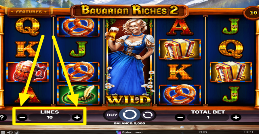 Bavarian Riches 2 Adjust Lines