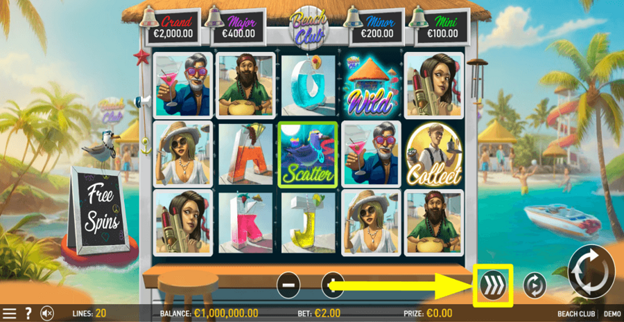 Beach Club Turbo Feature