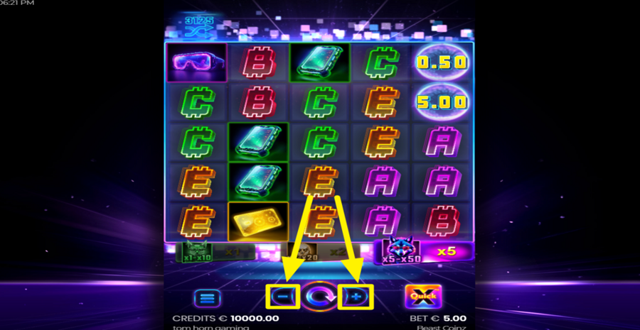 Beast Coinz Adjust Bet