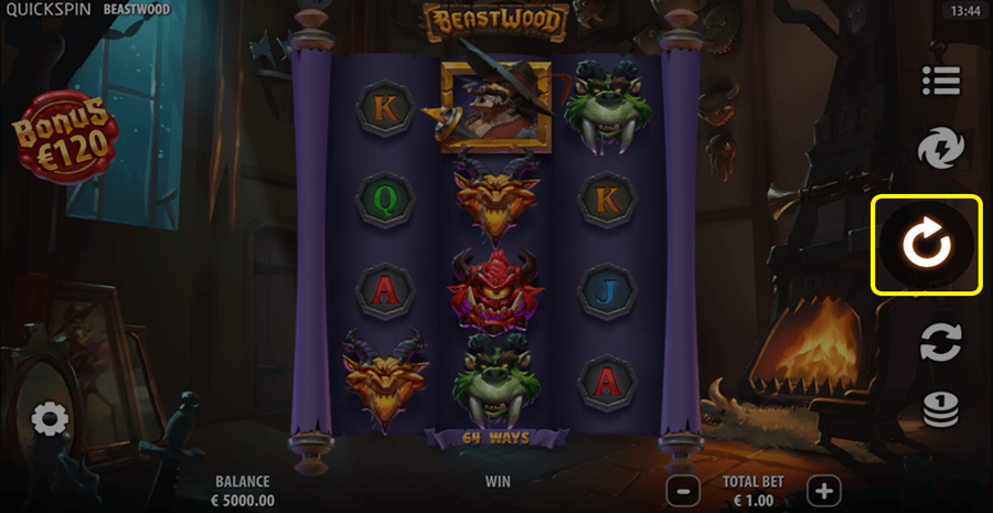 Beastwood Spin Button