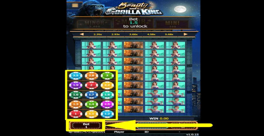 Beauty And Gorilla King Bet Value