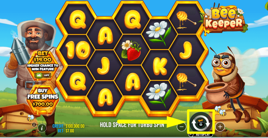 Bee Keeper Spin Button