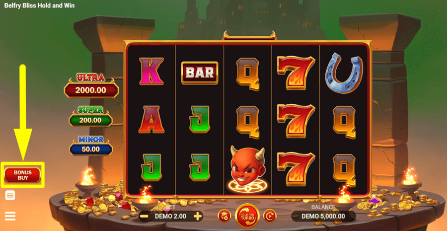 Belfry Bliss Hold And Win Buy Feature