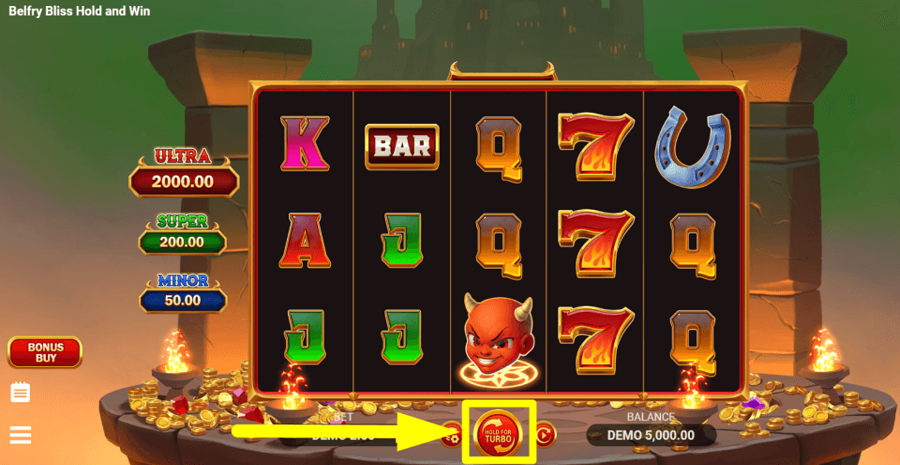 Belfry Bliss Hold And Win Spin Button
