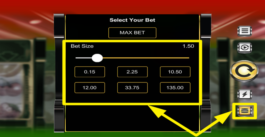 Bells And Holly Multiplier Retro Roller Adjust Bet