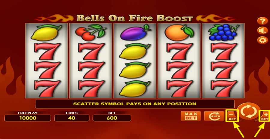 Bells On Fire Boost Adjust Bet