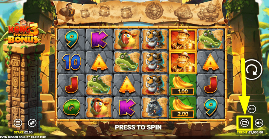 bet365 Kong 3 Even Bigger Bonus Autoplay Feature