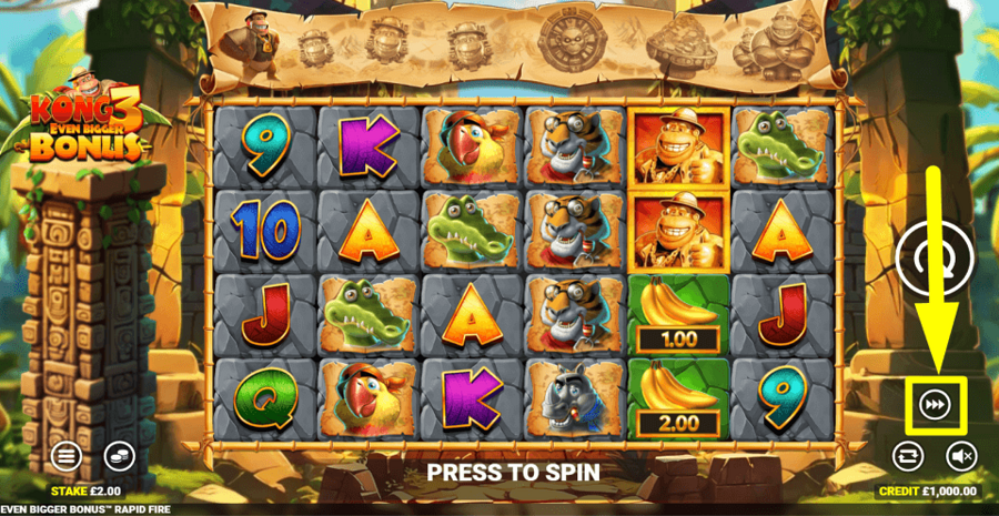 bet365 Kong 3 Even Bigger Bonus Turbo Feature