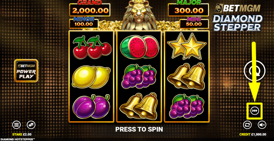Betmgm Diamond Stepper Turbo Feature