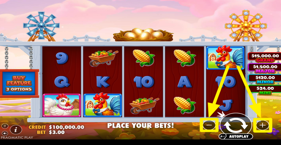Better Barn House Bonanza Adjust Bet