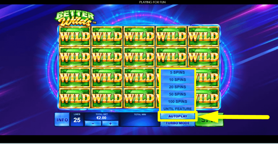 Better Wilds Autoplay Feature