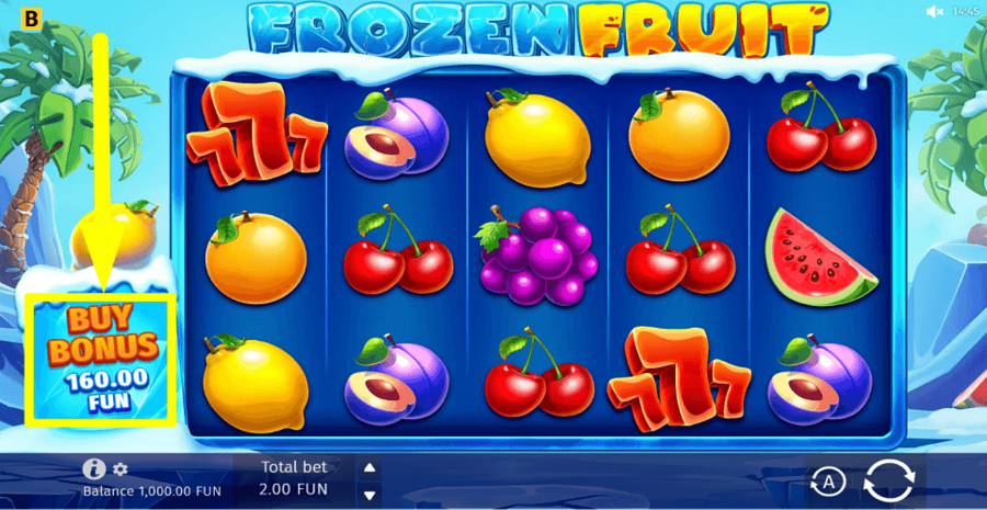 Bgaming Frozen Fruit Buy Feature
