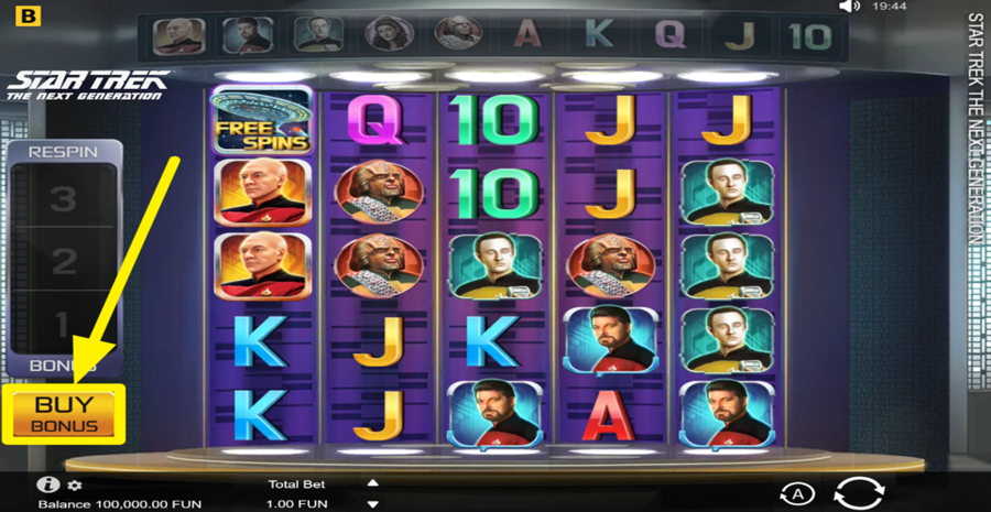 Bgaming Star Trek The Next Generation Buy Bonus