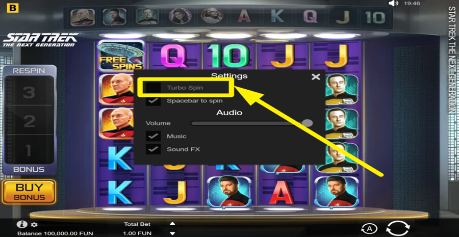 Bgaming Star Trek The Next Generation Turbo