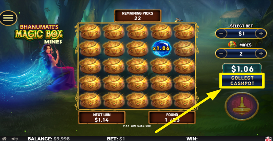 Bhanumatis Magic Box Mines Collect Cashpot