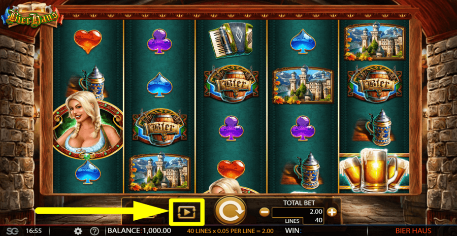 Bier Haus Autoplay Feature