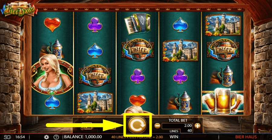 Bier Haus Spin Button