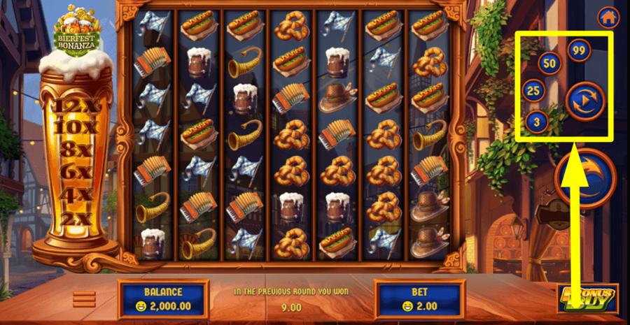 Bierfest Bonanza Autoplay Feature