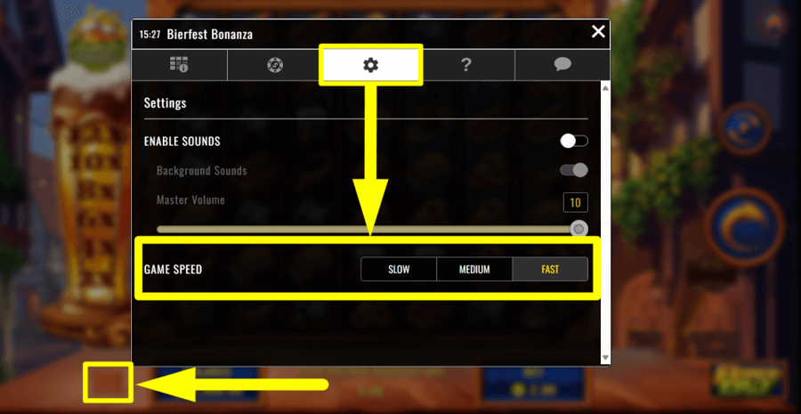 Bierfest Bonanza Speed Feature