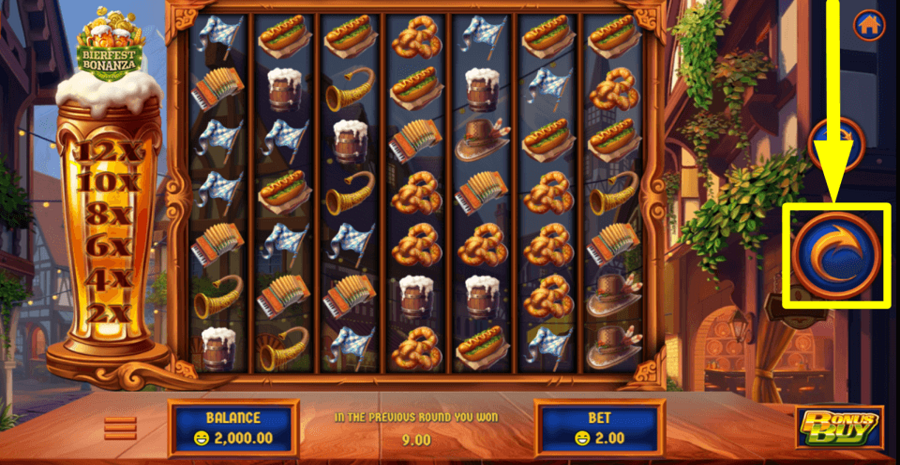 Bierfest Bonanza Spin Button