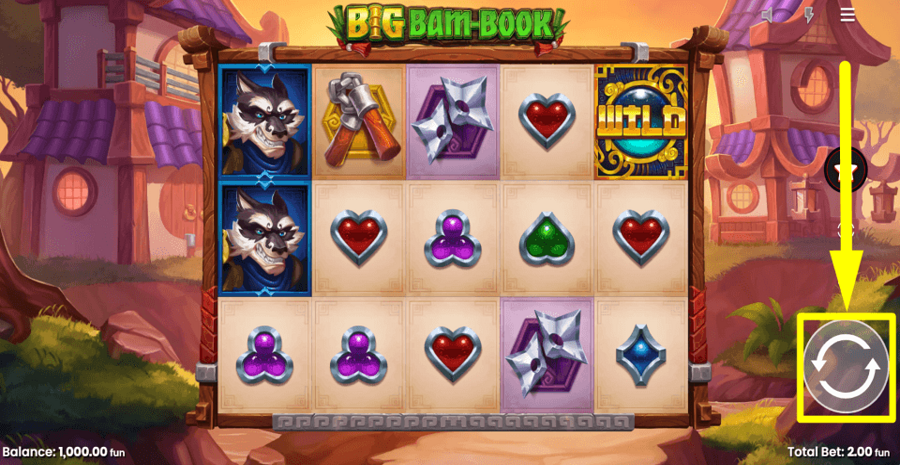 Big Bam Book Spin Button