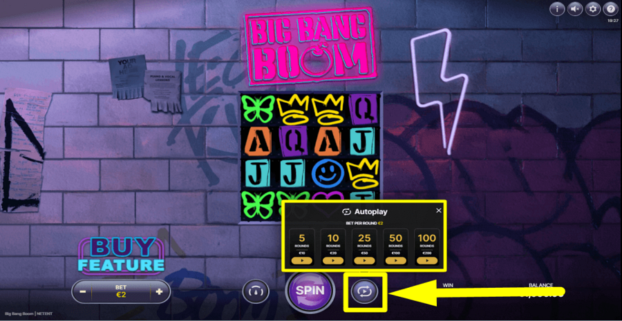 Big Bang Boom Autoplay Feature