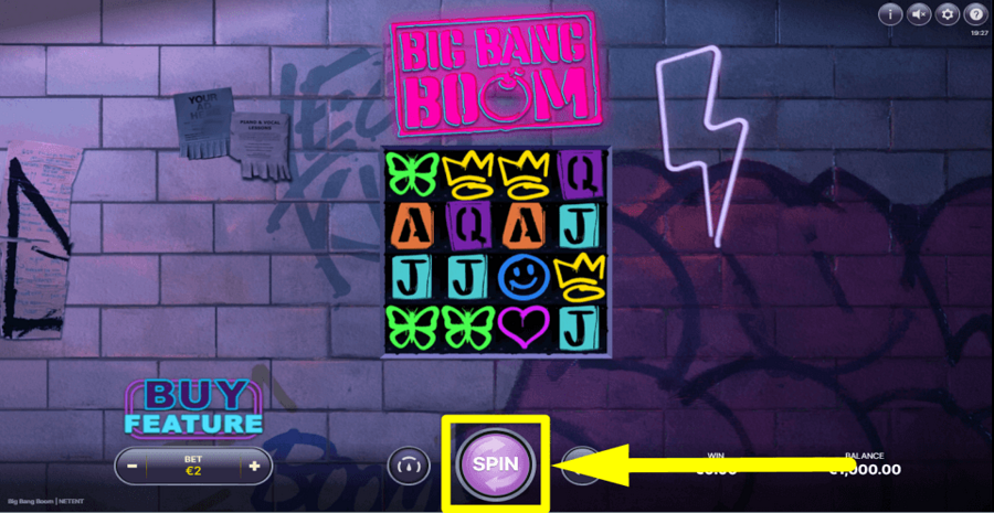 Big Bang Boom Spin Button