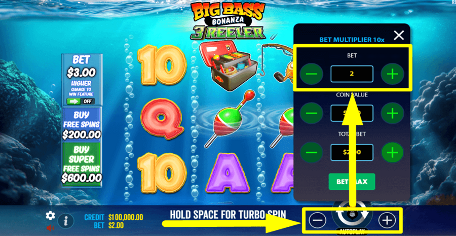 Big Bass Bonanza 3 Reeler Bet Value