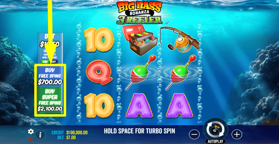 Big Bass Bonanza 3 Reeler Buy Feature