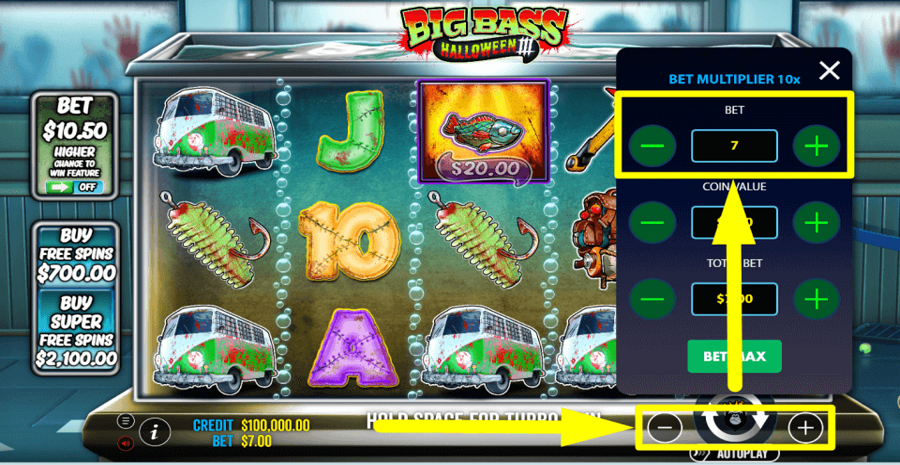 Big Bass Halloween 3 Bet Value