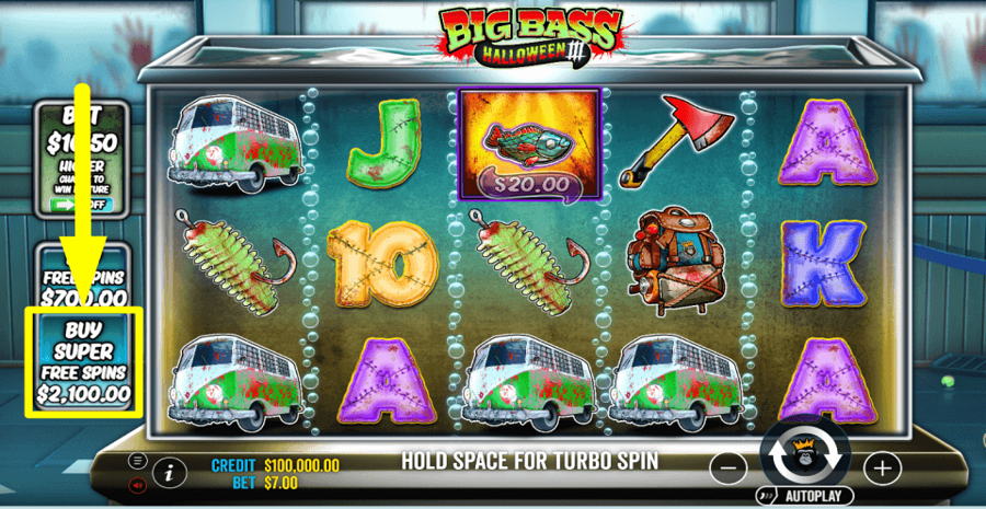 Big Bass Halloween 3 Super Spins Feature