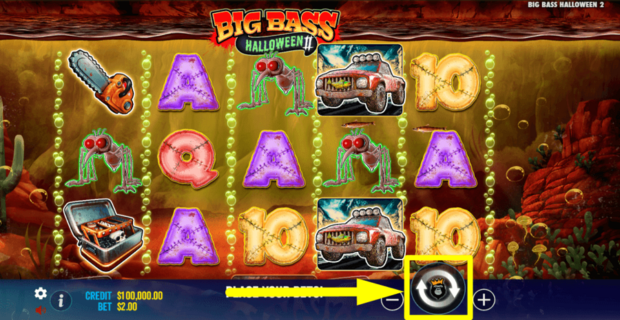 Big Bass Halloween Ii Spin Button