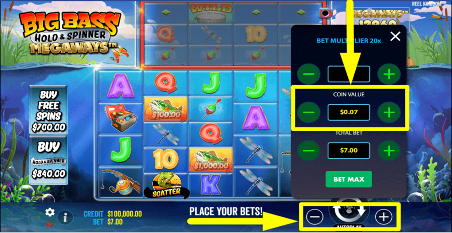 Big Bass Hold And Spinner Megaways Coin Value