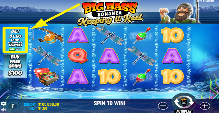 Big Bass Keeping It Reel Extra Bet