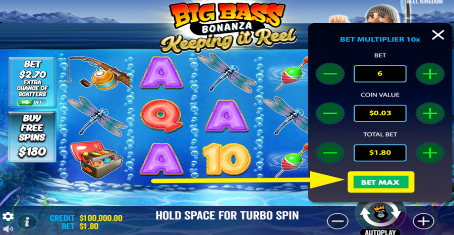Big Bass Keeping It Reel Max Bet