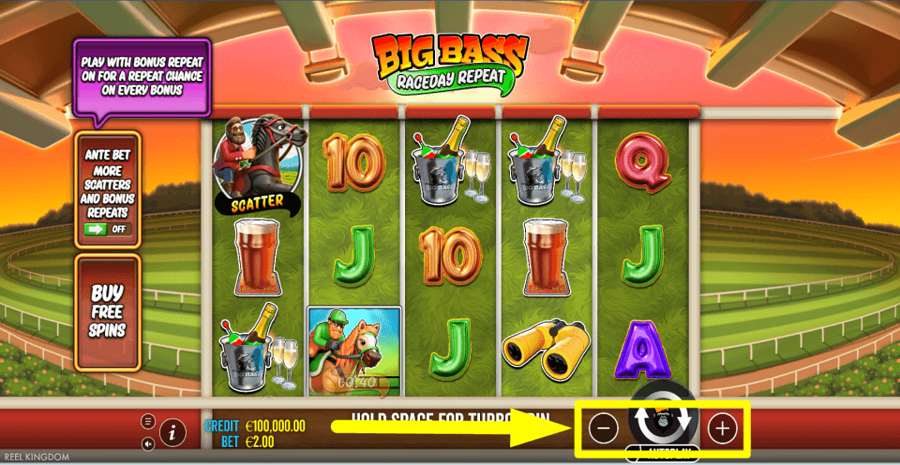 Big Bass Raceday Repeat Bet Value