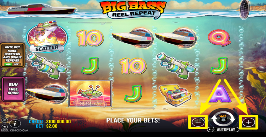 Big Bass Reel Repeat Adjust Bet