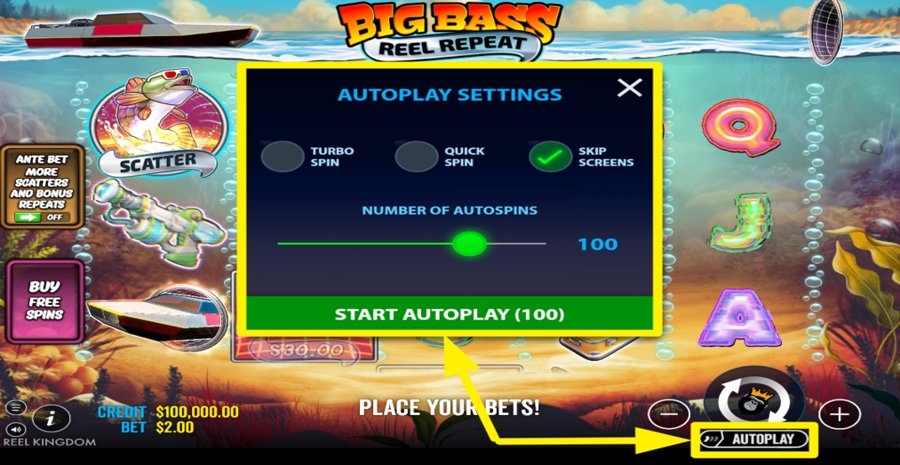Big Bass Reel Repeat Autoplay