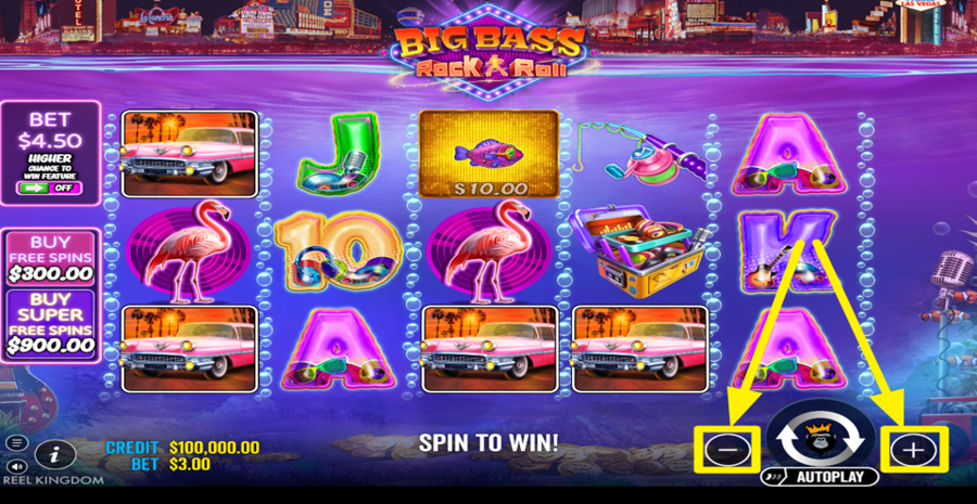 Big Bass Rock And Roll Adjust Bet