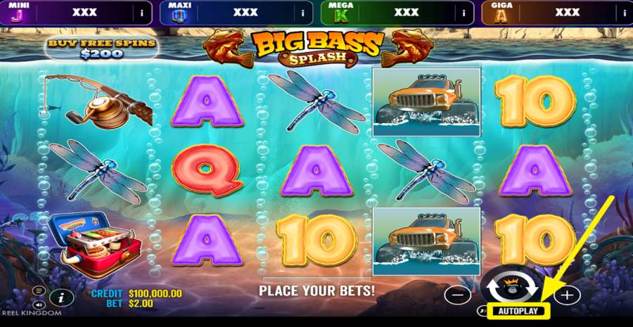 Big Bass Splash Oranje Jackpot Autoplay