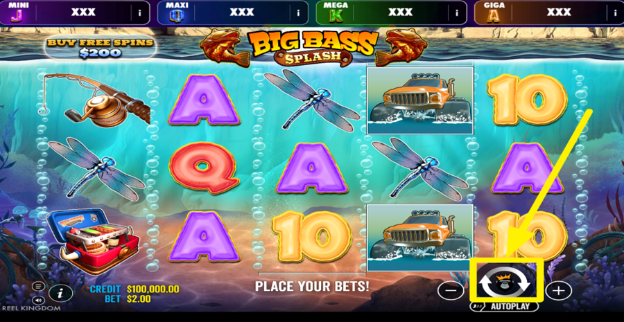 Big Bass Splash Oranje Jackpot Spin