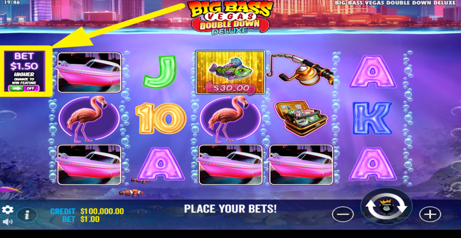Big Bass Vegas Double Down Deluxe Ante Bet