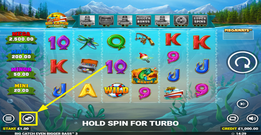 Big Catch Even Bigger Bass 3 Adjust Bet