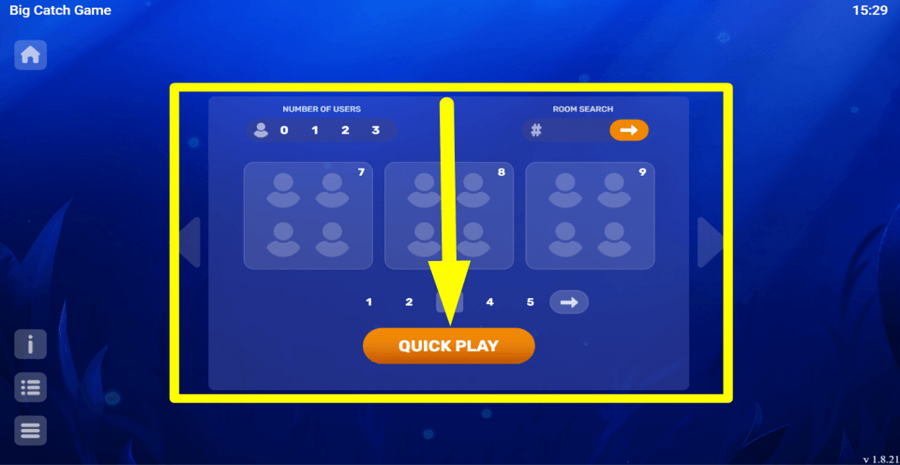 Big Catch Game Room selection2