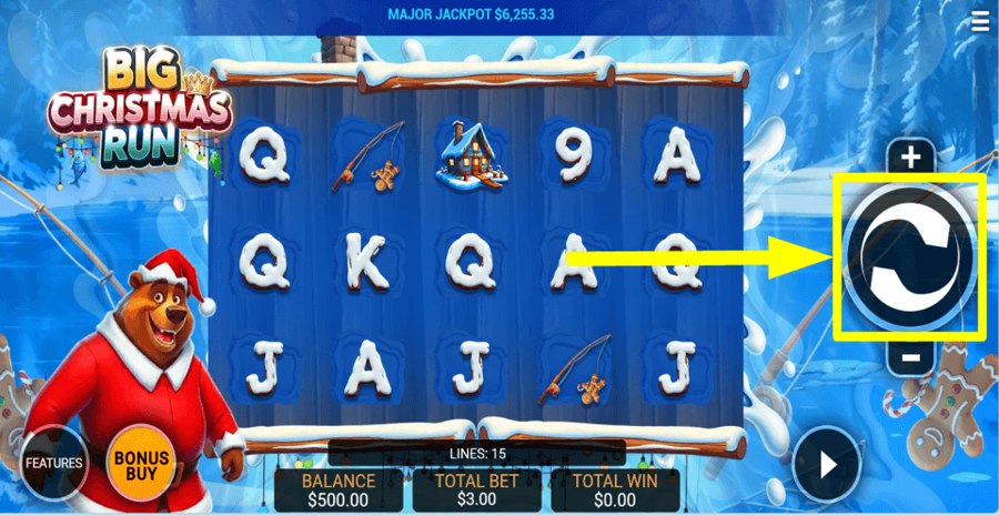 Big Christmas Run Spin Button